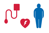 Icon für Arztuntersuchung und Herzgesundheit